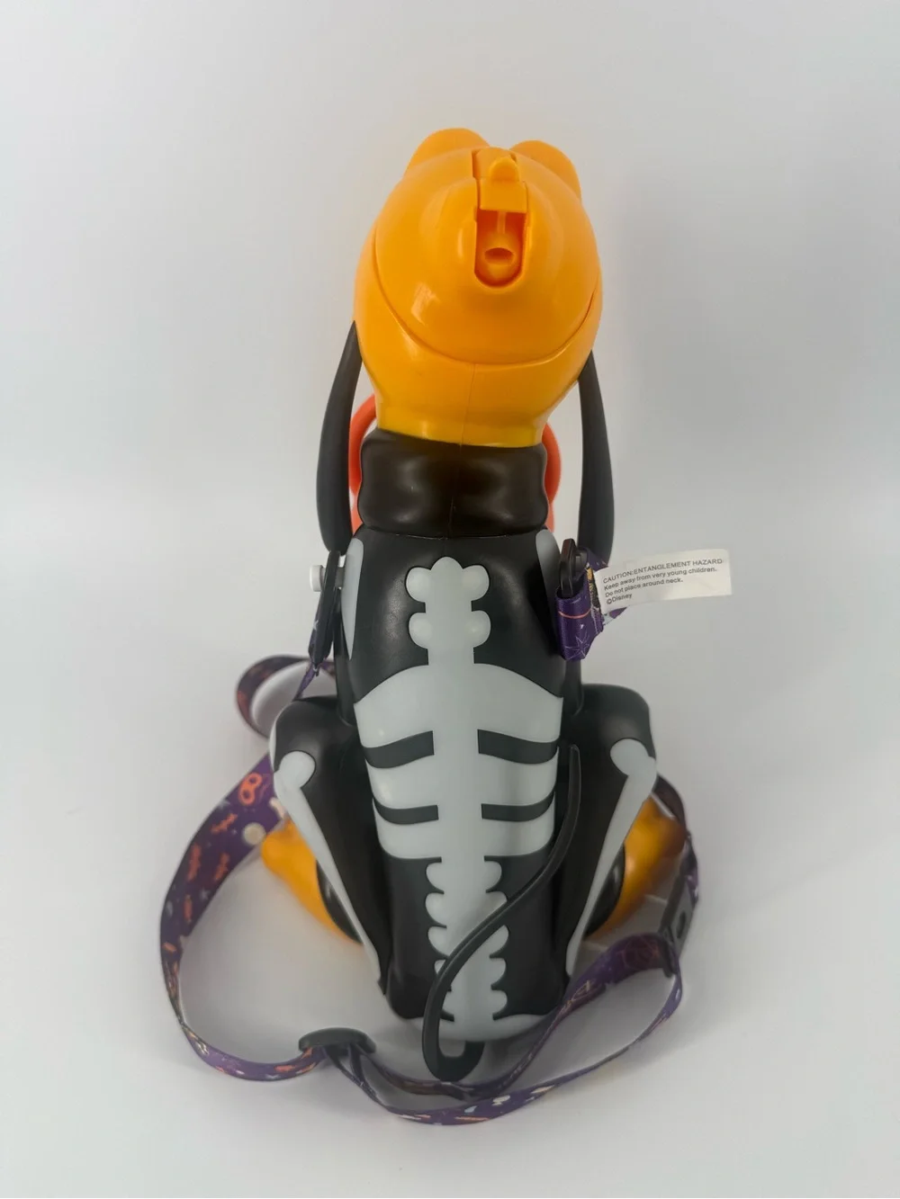 2025 Disney Parks Halloween Party Pluto Skeleton Sipper Cup Pumpkin Lights EUC